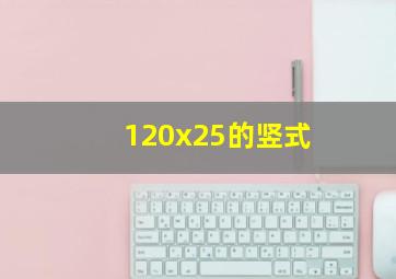 120x25的竖式