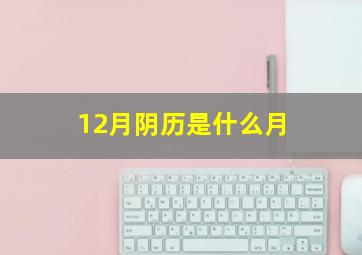 12月阴历是什么月