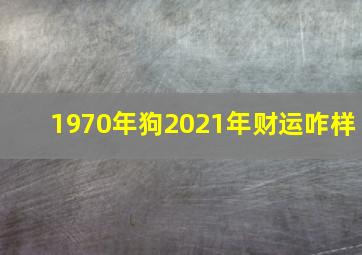 1970年狗2021年财运咋样