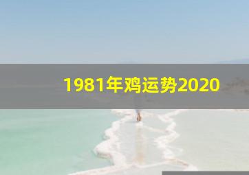 1981年鸡运势2020