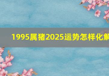 1995属猪2025运势怎样化解