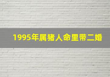 1995年属猪人命里带二婚