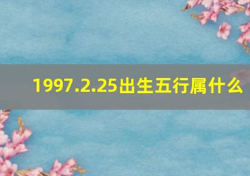 1997.2.25出生五行属什么