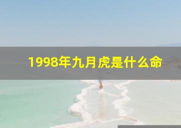 1998年九月虎是什么命