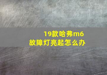 19款哈弗m6故障灯亮起怎么办