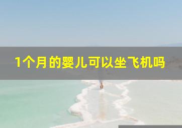 1个月的婴儿可以坐飞机吗