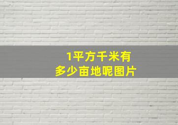 1平方千米有多少亩地呢图片