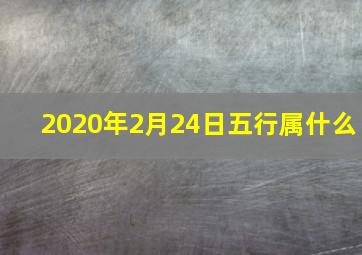 2020年2月24日五行属什么