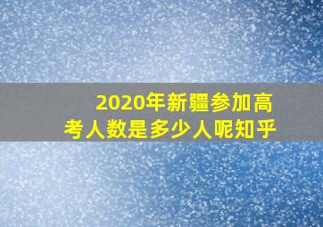 2020年新疆参加高考人数是多少人呢知乎