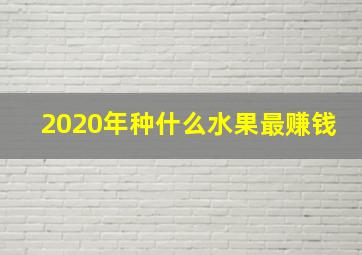 2020年种什么水果最赚钱