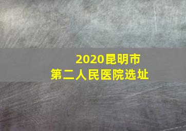 2020昆明市第二人民医院选址