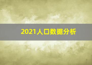 2021人口数据分析