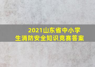 2021山东省中小学生消防安全知识竞赛答案