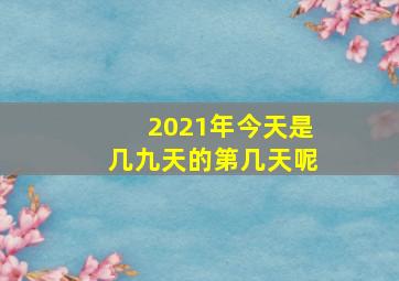 2021年今天是几九天的第几天呢