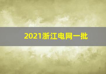 2021浙江电网一批