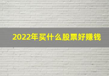 2022年买什么股票好赚钱