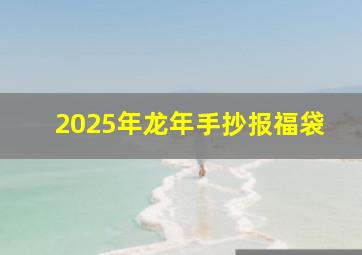 2025年龙年手抄报福袋