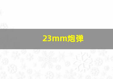 23mm炮弹