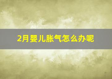 2月婴儿胀气怎么办呢