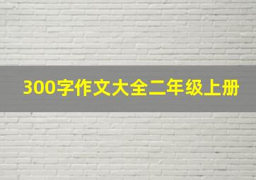 300字作文大全二年级上册