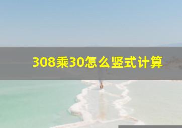 308乘30怎么竖式计算