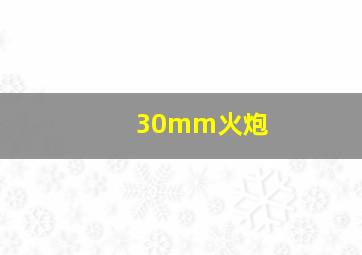 30mm火炮