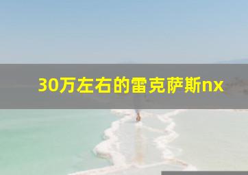 30万左右的雷克萨斯nx