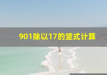 901除以17的竖式计算