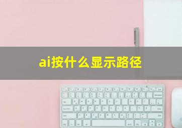 ai按什么显示路径