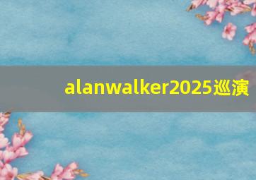 alanwalker2025巡演