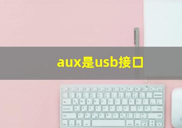 aux是usb接口