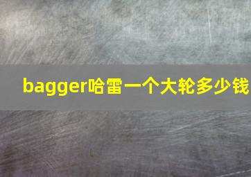 bagger哈雷一个大轮多少钱