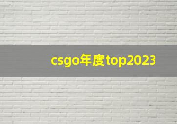 csgo年度top2023