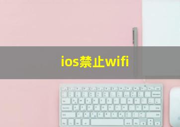 ios禁止wifi