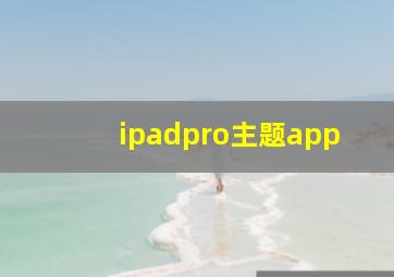 ipadpro主题app