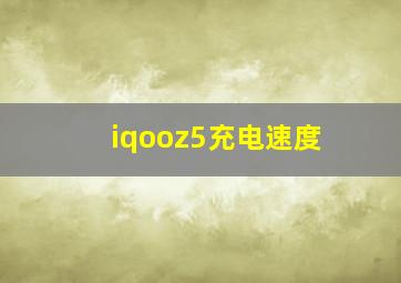 iqooz5充电速度