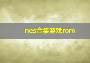 nes合集游戏rom