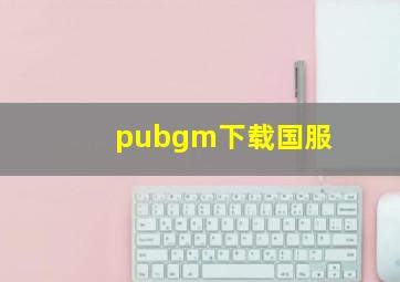 pubgm下载国服