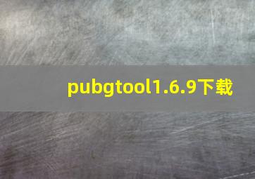 pubgtool1.6.9下载