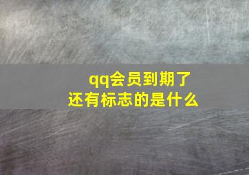 qq会员到期了还有标志的是什么