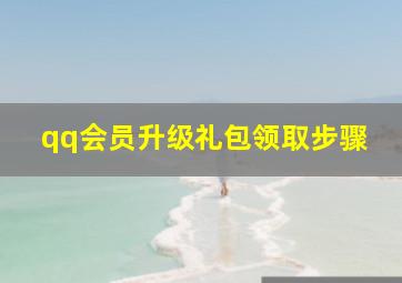 qq会员升级礼包领取步骤