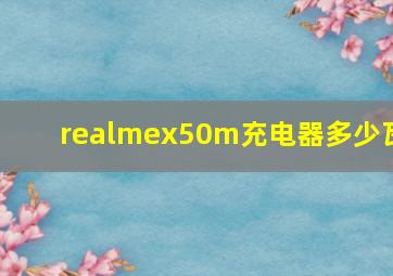 realmex50m充电器多少瓦