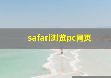 safari浏览pc网页