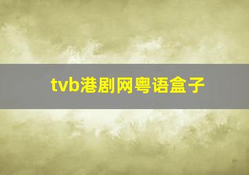 tvb港剧网粤语盒子