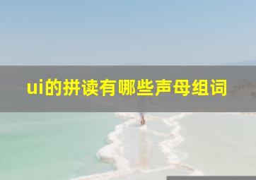 ui的拼读有哪些声母组词