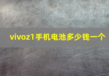 vivoz1手机电池多少钱一个