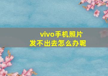 vivo手机照片发不出去怎么办呢