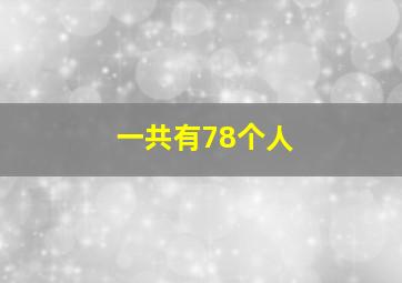 一共有78个人