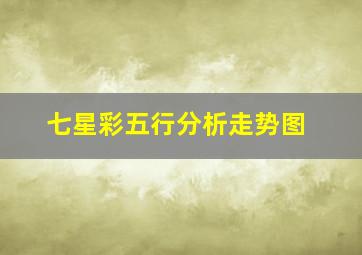 七星彩五行分析走势图