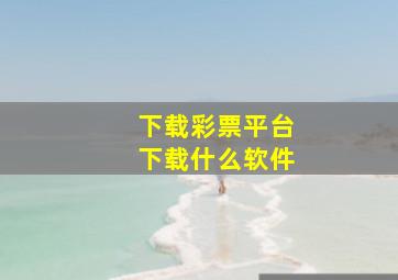 下载彩票平台下载什么软件